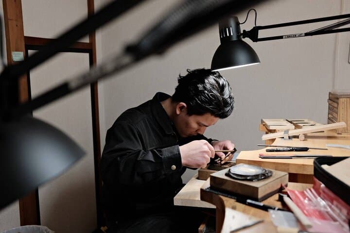 Mini Tsuba Engraving a Japanese Sword Activity