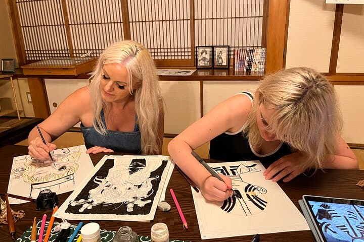 Yokohama: Manga/Anime Art & Cooking Experience in a Tatami Room — photo 2