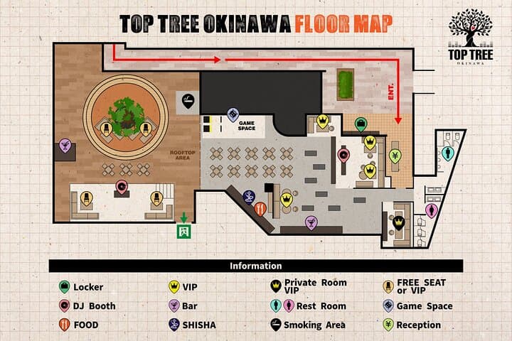 Okinawa Sky Bar Top Tree Nightclub Admission Ticket+Drink & VIP — photo 18