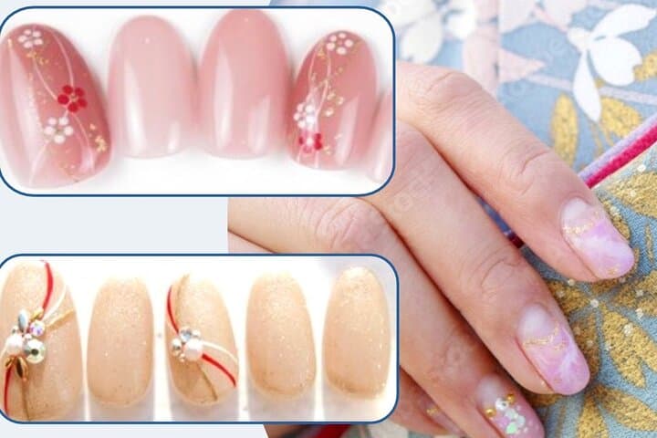 Gel Nail in Kyoto-Japanese Kimono Nail Experience — photo 3