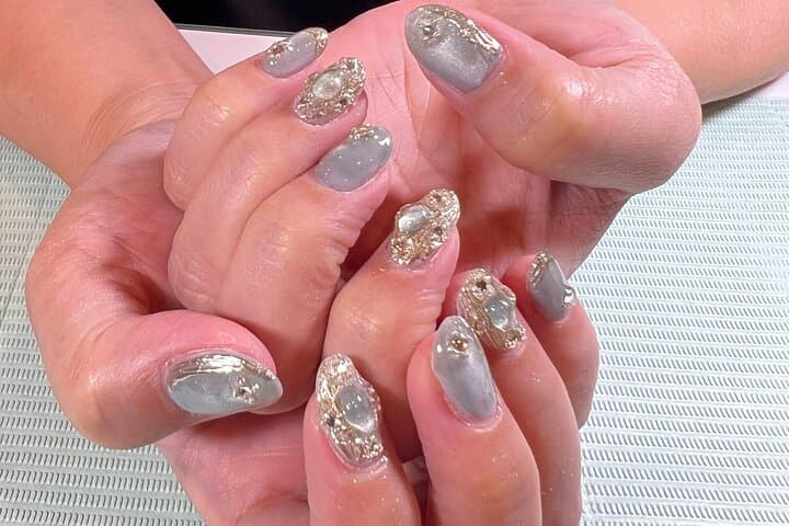 Gel Nail in Kyoto-Japanese Kimono Nail Experience — photo 7