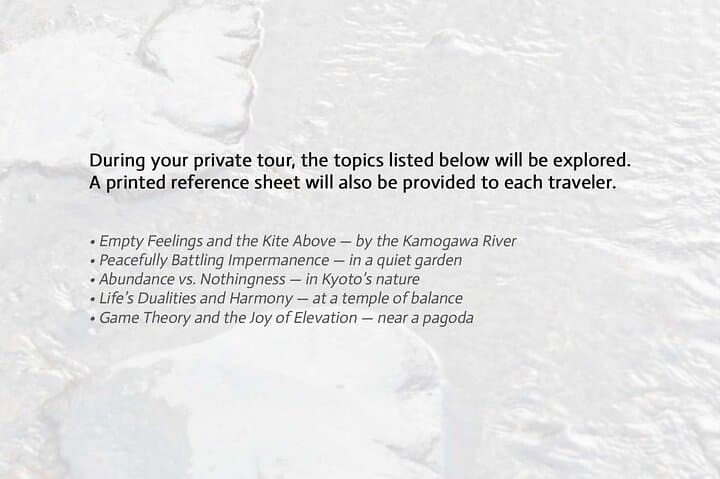 Kyoto Spiritual Conversations & Mindful Encounters PRIVATE Tour — photo 2