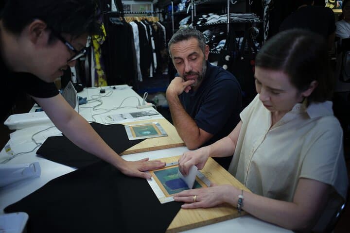 Nagoya Black Montsuki Dyeing: Family Crest Silk Printing