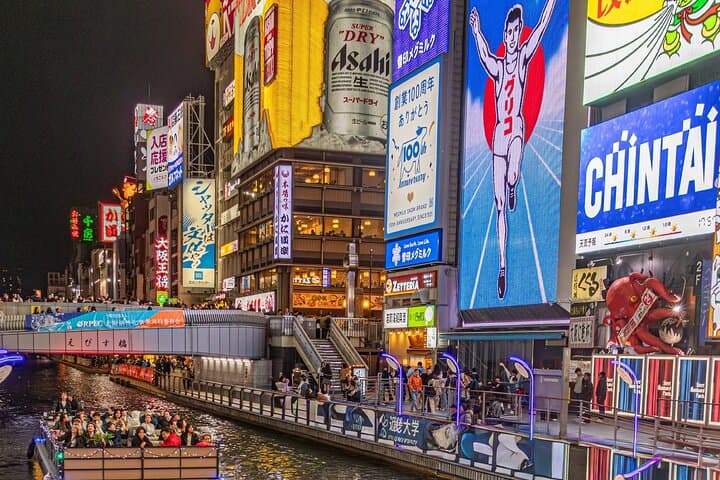 Osaka Dotonbori River Cruise with Glico Sign & Neon Lights View — photo 2