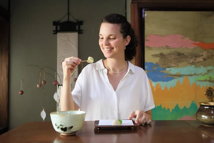 Osaka Wagashi Making and Matcha with Historic Temple Walking Tour — photo 2
