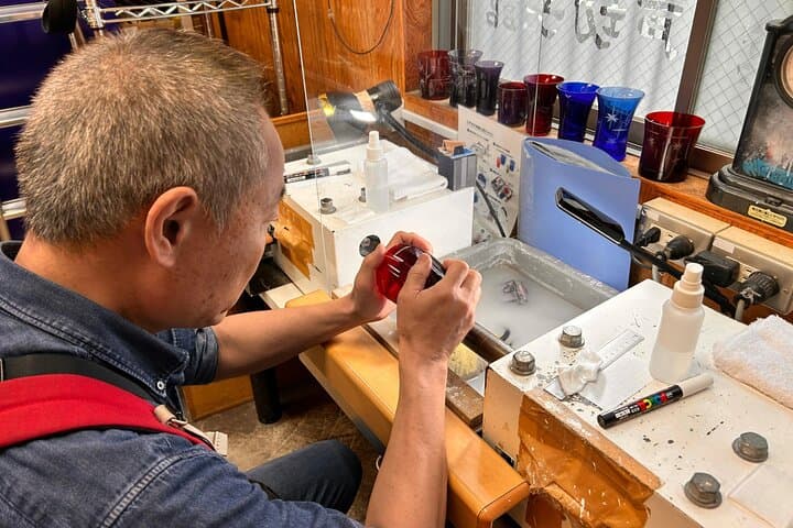 Tokyo 1.5 Hour Edo Kiriko Glass Cutting Workshop in Sumida — photo 6