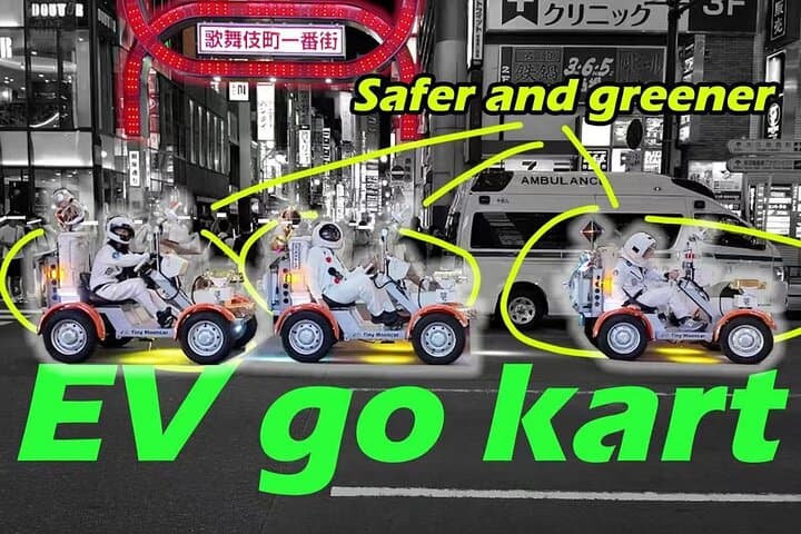 Tokyo Astronaut Tour in Space Suit Drive the Tiny Moon Car — photo 2