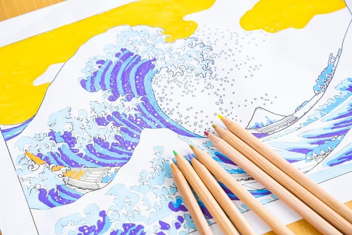 Ukiyo-e Coloring Workshop in Ginza — photo 2
