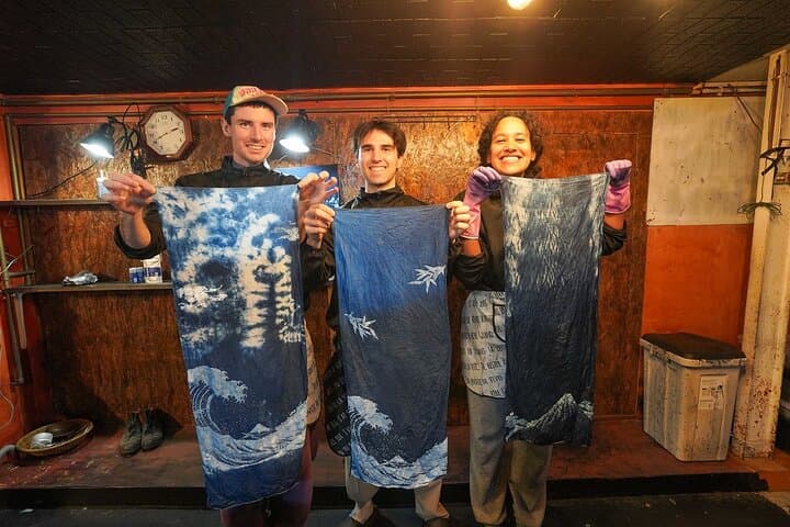 Mt. Fuji Ukiyo-e Japan Blue Indigo Dyeing Experience — photo 4