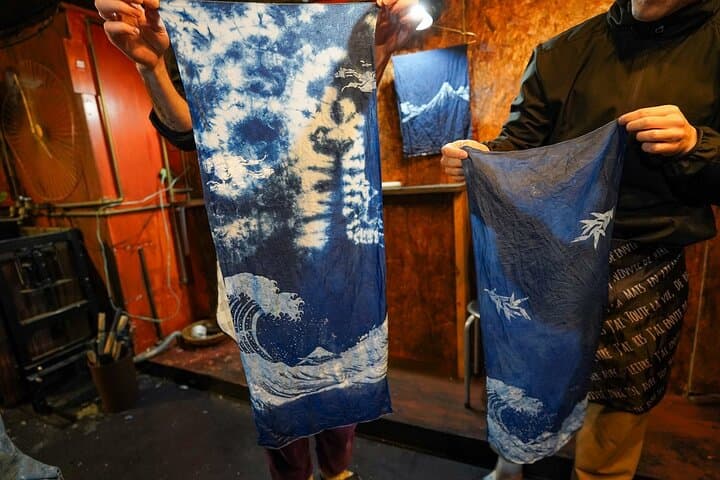 Mt. Fuji Ukiyo-e Japan Blue Indigo Dyeing Experience — photo 19