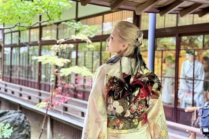 Eikando Temple Kyoto Kimono Rental with Hair Styling Experience — photo 1