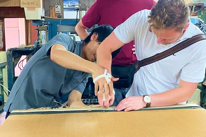 Tatami Experience, Hand Stitching and Coaster Making in Kyoto — photo 1