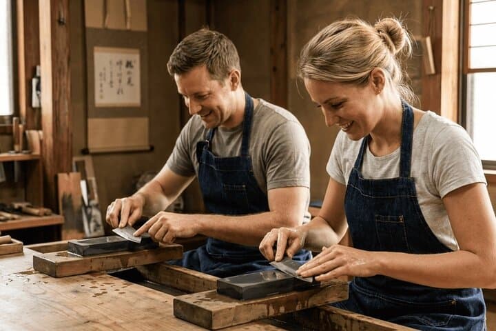 Kyoto: Traditional Japanese Kitchen Knife Finishing Workshop — photo 3