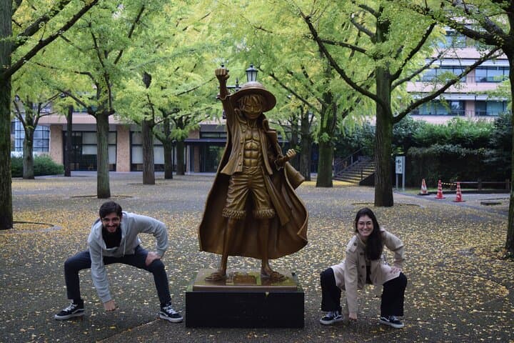 Deluxe Private Tour: Mt. Aso, One Piece Statues and Shrine Visit