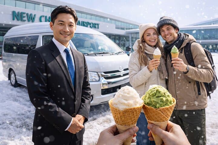 New Chitose Airport ⇆ Sapporo City Private Van Ice cream special — photo 4