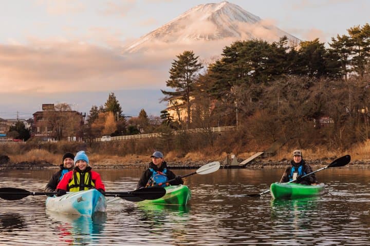 Coffee on a Kayak with Mt. Fuji - Early Morning — photo 3