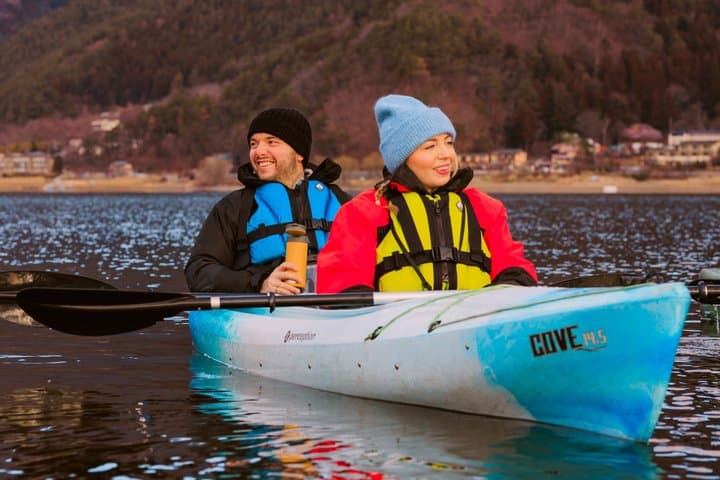 Coffee on a Kayak with Mt. Fuji - Early Morning — photo 2