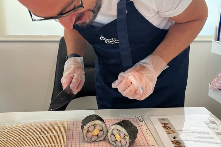 Making decorative sushi rolls near Tokyo Skytree — photo 10
