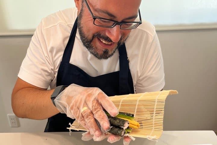 Making decorative sushi rolls near Tokyo Skytree — photo 11
