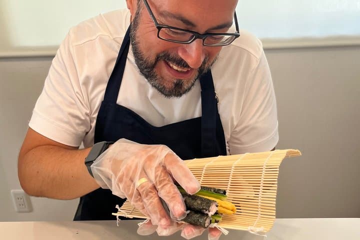 Making decorative sushi rolls near Tokyo Skytree — photo 13