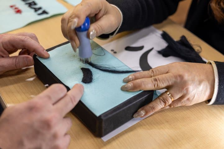 Kyoto: Needle Felt Kanji Art + Matcha Tea — Take Home a Souvenir — photo 6