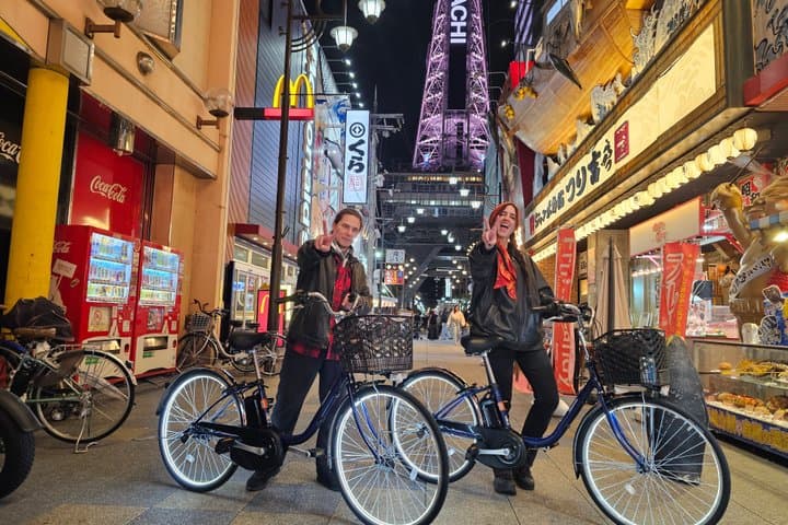Osaka: LED E-Bike Neon Night Ride to Dotonbori, Namba & Shinsekai — photo 14