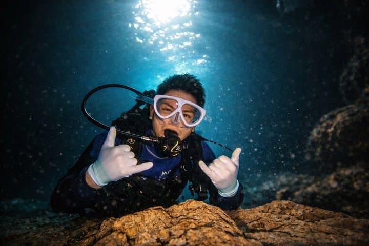 Try Scuba Diving diving at the Blue Cave in Onna Village, Okinawa — photo 4