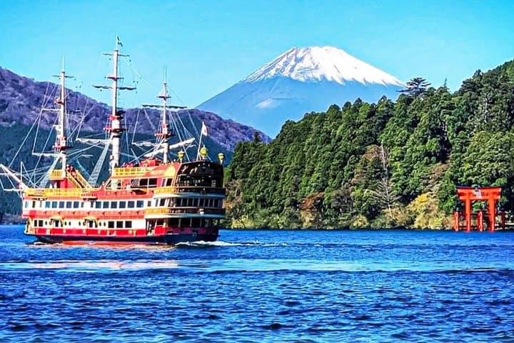Lake Ashi Owakudani and Shrine Visit Mount Fuji Hakone Tour — photo 1