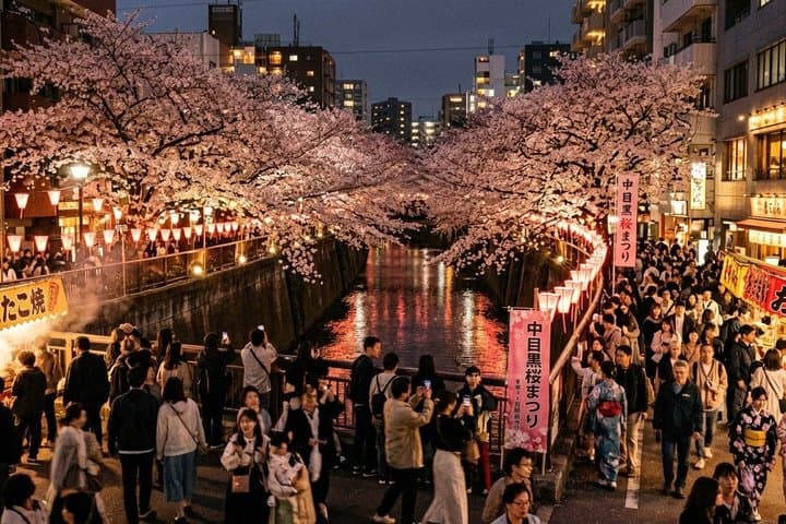 【Spanish/English】Cherry blossom Night Festival and Hidden Sushi - — photo 2