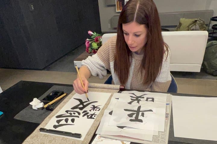 Japanese Calligraphy Workshop with Kanji Name Gift — photo 14