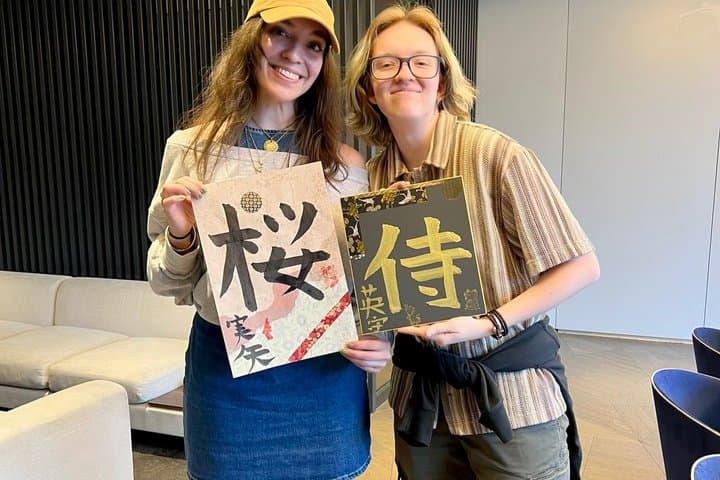 Japanese Calligraphy Workshop with Kanji Name Gift — photo 1