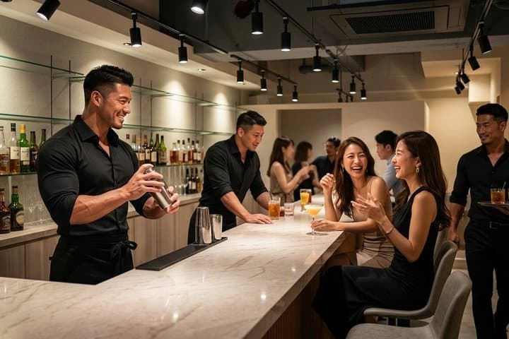 Muscle Bar Kyoto Entrance Fee & Reservation with Macho Men — photo 1