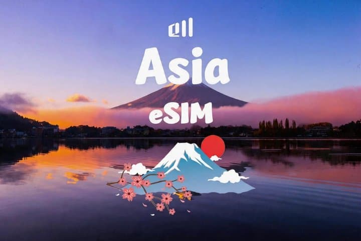 eSIM for Asia 8 countries China, Japan, South Korea, etc.