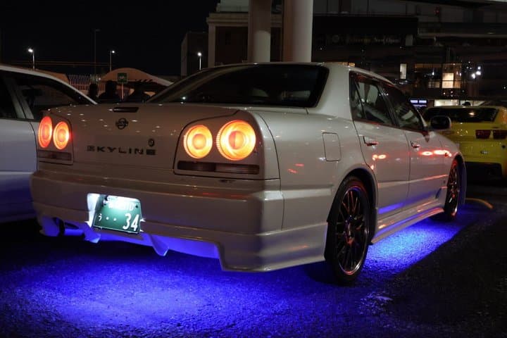 Tokyo: Private JDM R34 Skyline drive & Daikoku PA car meet — photo 6