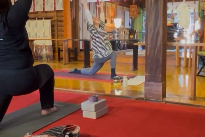 Morning Yoga at a Peaceful Japanese Shrine in Kanazawa — photo 2