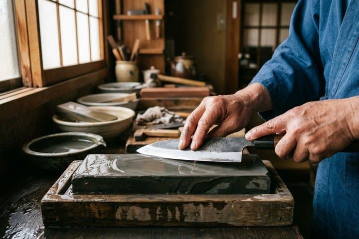Kyoto: Traditional Japanese Kitchen Knife Finishing Workshop — photo 6