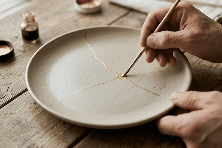 Kyoto Kintsugi Gold Repair Pottery Class — photo 3
