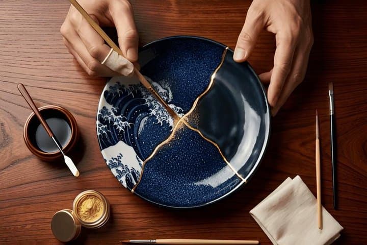 Kyoto Kintsugi Gold Repair Pottery Class — photo 2