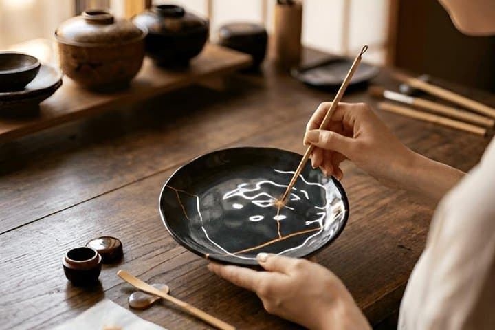 Kyoto Kintsugi Gold Repair Pottery Class — photo 8