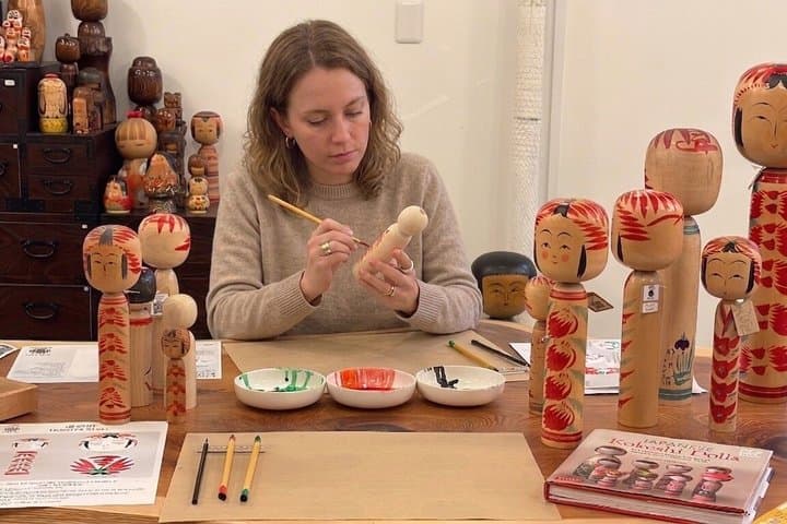 Paint Your Own Kokeshi Doll and Get Your Name in Kanji, Shibuya — photo 1