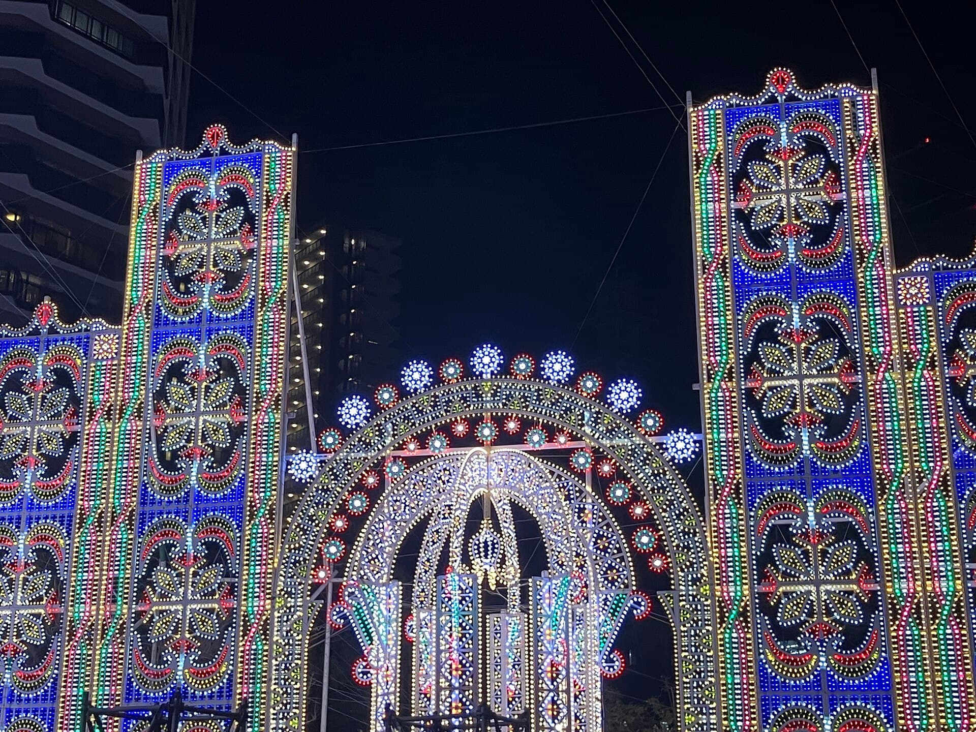 Winter illumination, Japan