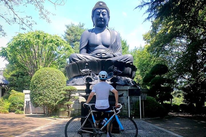 English/Italian guided cycling tour in Tokyo(with a rental bike)